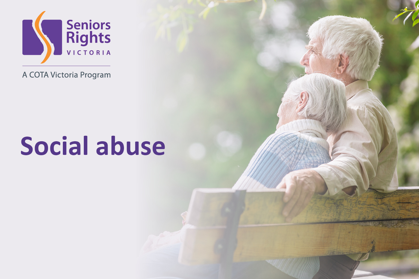 Social abuse | Seniors Rights Victoria